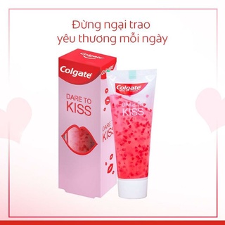 Kem Đánh Răng Colgate Dare To Kiss Gel Tinh Thể Trái Tim Tuýp 90G - quà tặng valentine dễ thương