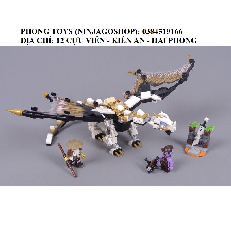 [Có sẵn] Lắp ráp xếp hình Lego NINJAGO Season 14 LARI 11550 : Rồng thần của sư phụ WU 331 mảnh