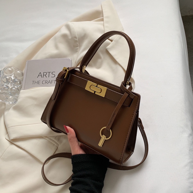 Túi Xách Dáng Vuông Phong Cách Retro Pháp Thời Trang Thu Đông Cho Nữ 2022