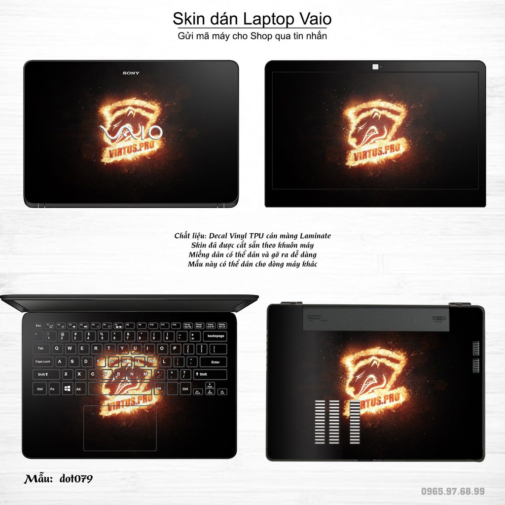 Skin dán Laptop Sony Vaio in hình Dota 2 _nhiều mẫu 13 (inbox mã máy cho Shop)