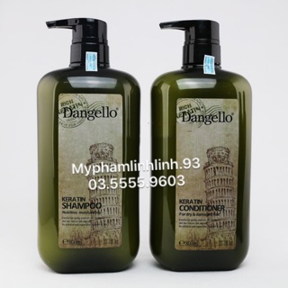 [CHÍNH HÃNG + TEM ] BỘ GỘI XẢ PHỤC HỒI DANGELLO KERATIN 800 ML