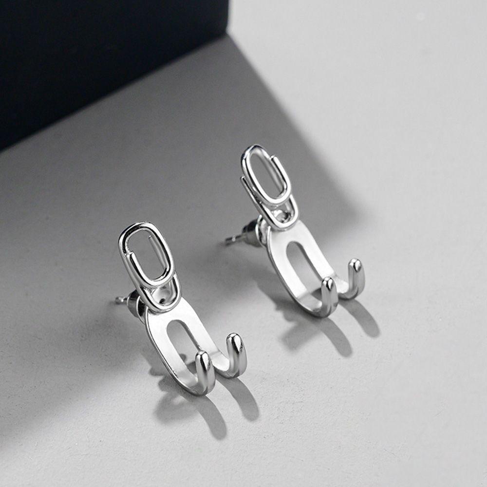 Bông Tai Hình Chữ U Phong Cách Punk Vintage Thời Trang