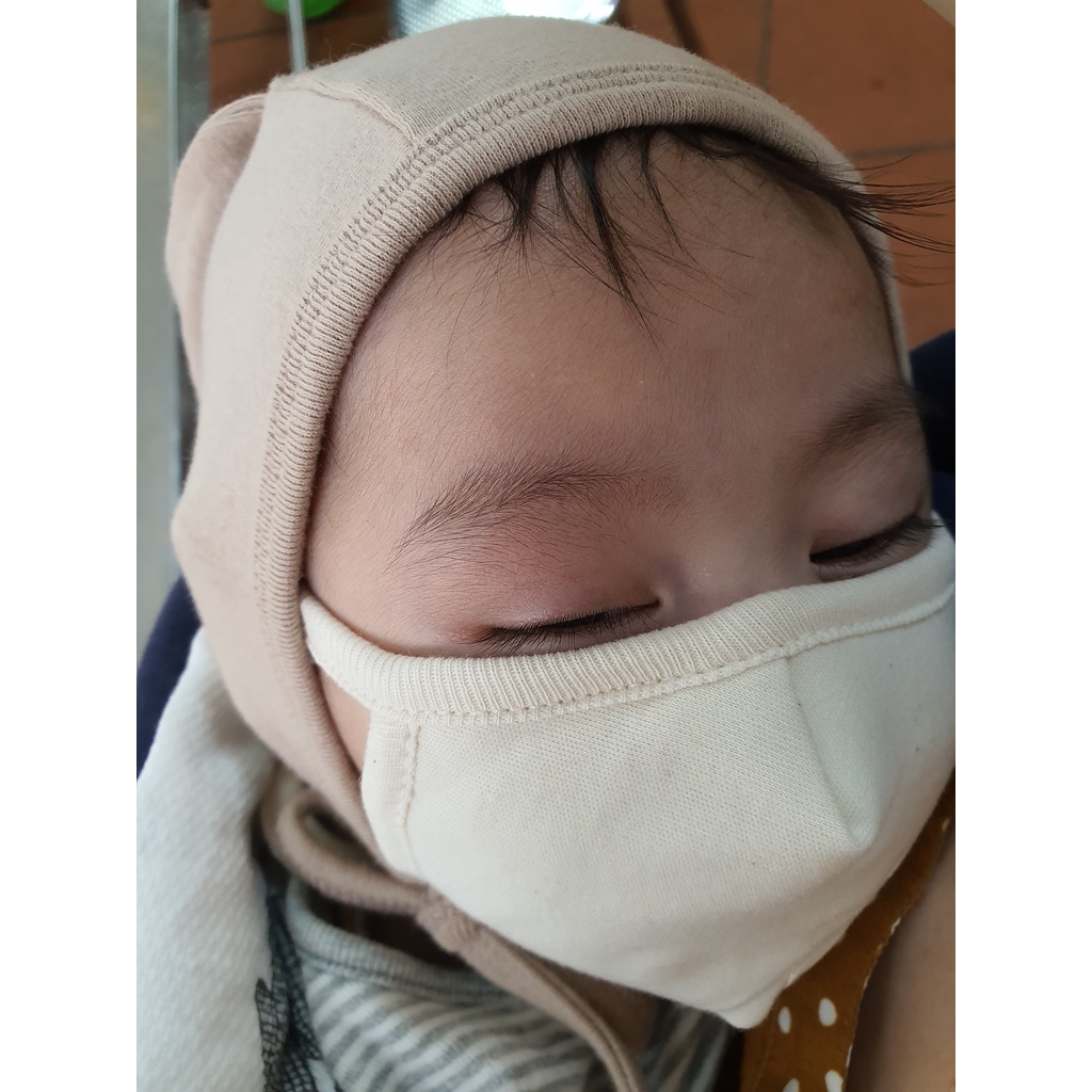 Khẩu trang vải hữu cơ tự nhiên Organic John N Tree an toàn cho bé made in Korea