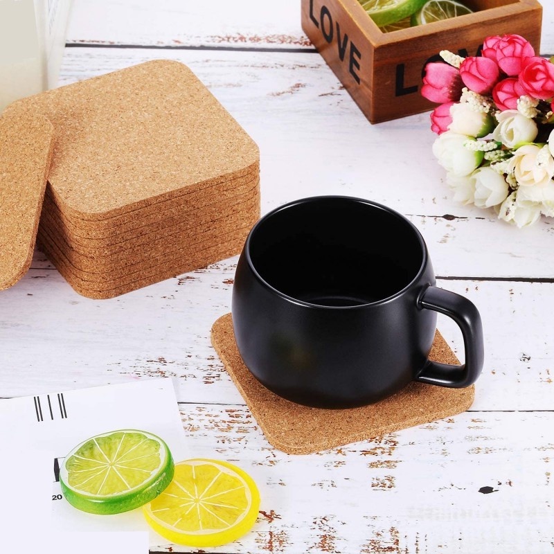 Tấm Lót Ly Hình Vuông Chịu Nhiệt Chống Trượt 90*90*3mm