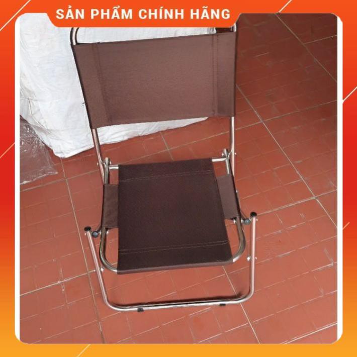 GHẾ DÙ CHÂN XẾP INOX cho quán Trà Chanh, Cafe, vỉa hè, Câu Cá