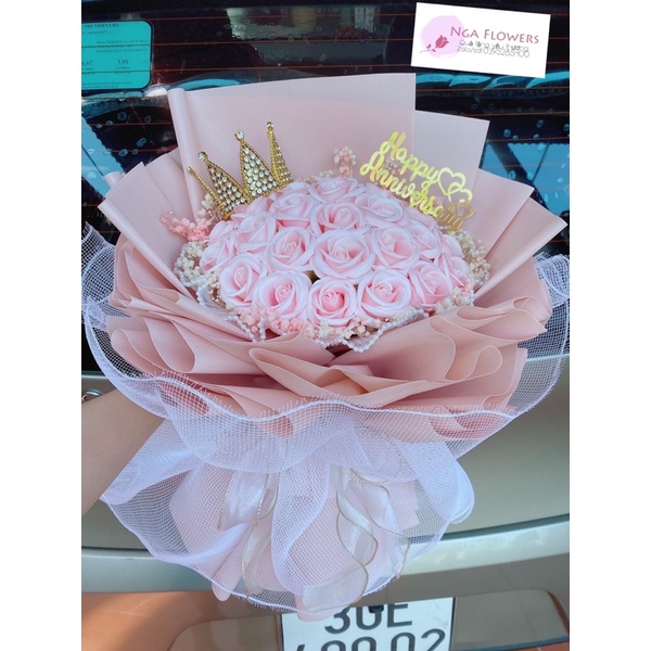 Bó Hoa Sáp 30 Bông Mix Hoa Bi