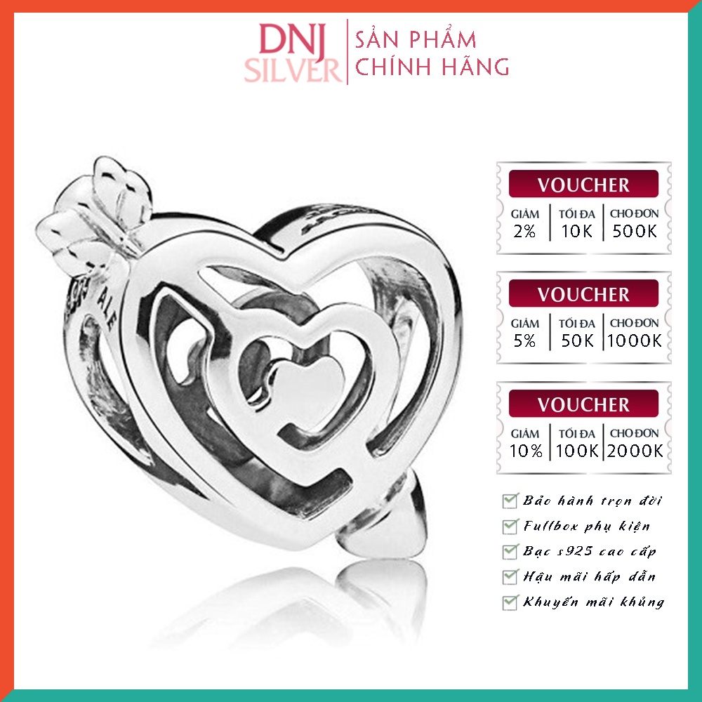 Charm bạc 925 cao cấp, bộ tổng hợp các mẫu charm bạc DNJ để mix vòng charm - Bộ sản phẩm từ DN49 đến DN64