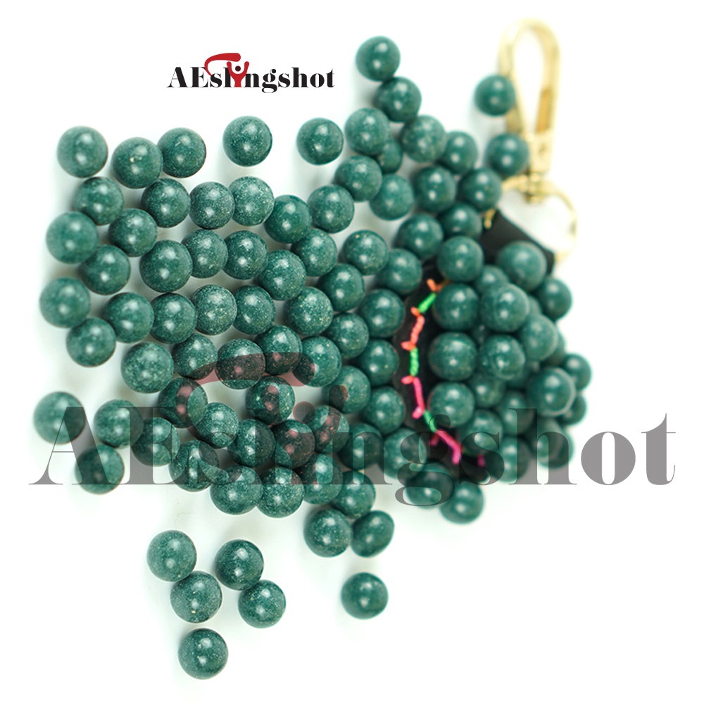 [1kg] Bi đất sét cho ná cao su màu xanh ngọc siêu đẹp ngẫu nhiên 8-9mm, Sản phẩm trộn bột sắt hít nam châm tốt tiện dụng