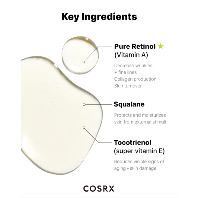 Kem dưỡng và dầu dưỡng COSRX THE RETINOL
