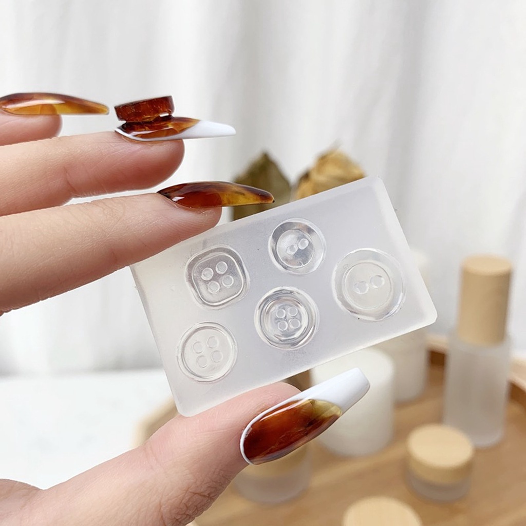 Khuôn Silicone Tự Trang Trí Móng Tay Kiểu Retro