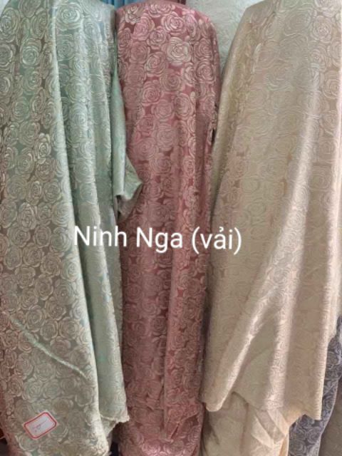 Vải taffta vân hoa