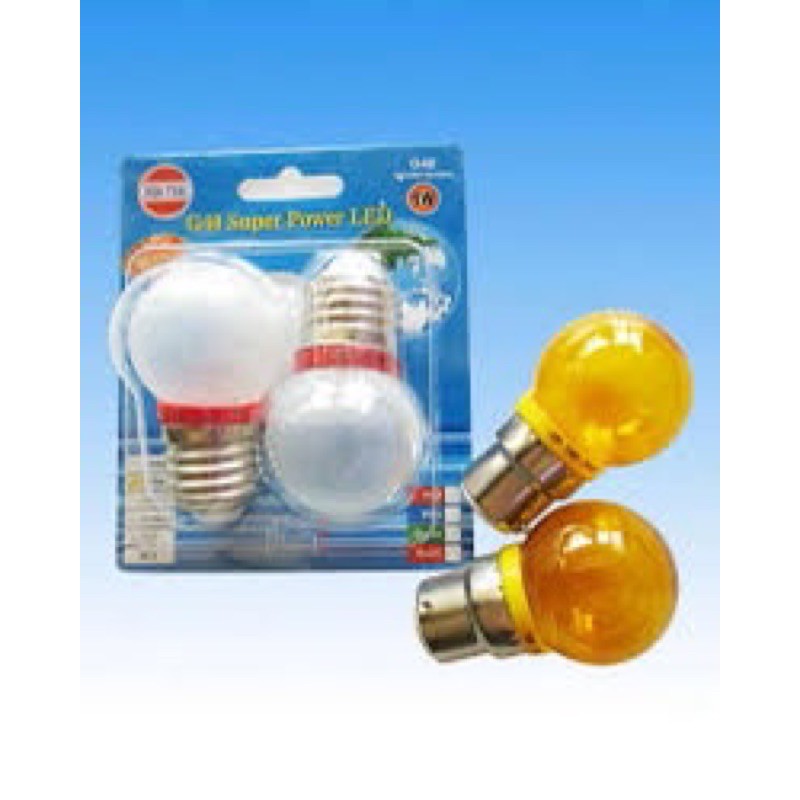 [Vĩ 2 bóng]Bóng đèn Led chanh 1w Hoà thái - để bàn thờ, thần tài, ông địa siêu sáng siêu tiết kiệm