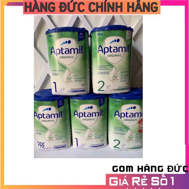 🌈 Sữa Aptamil Organic mẫu mới 800g- Nội Địa Đức