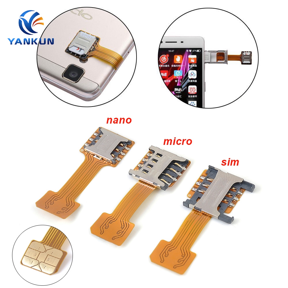 Bộ Chuyển Đổi Mở Rộng Thẻ Sim Nano Micro Sim Cho Điện Thoại Android Hq