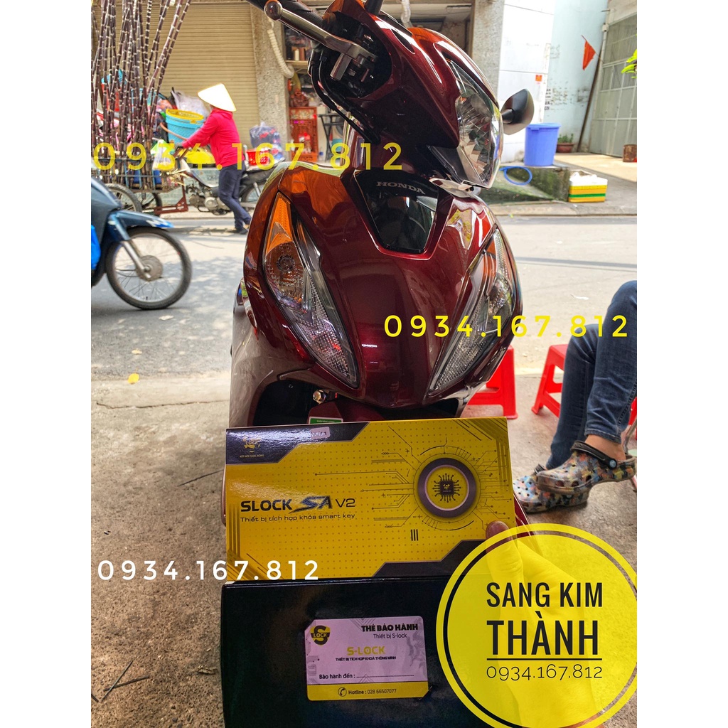 Bộ Chống Cướp 2m Smartkey VISION 2022 2023 Tích Hợp Remote Theo xe CÓ thẻ Từ Cứu Hộ