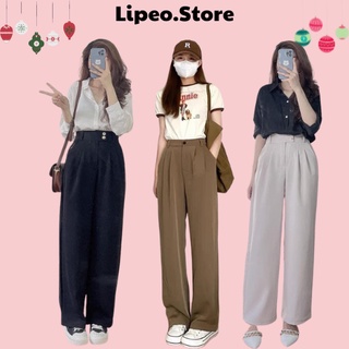 Quần ống rộng suông cạp cao nữ, Quần culottes dáng dài