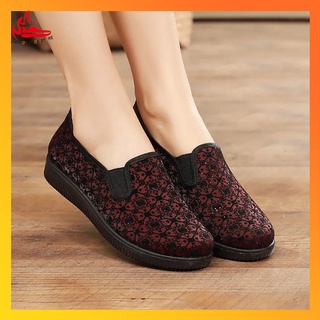 Breathable Giày của mẹ mềm chống trượt người trung niên và người già Bà Già Bắc Kinh Giày phụ nữ già
