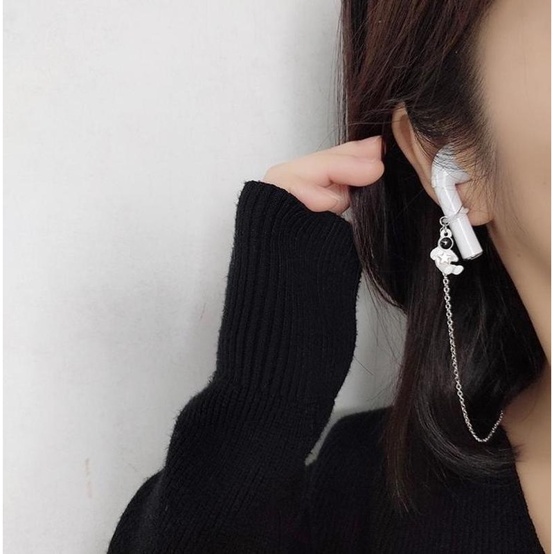Dây Đeo Tai Nghe Chống Thất Lạc Bằng Hợp Kim Nhựa Hình Phi Hành Gia