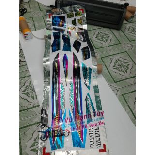 Tem xe sirus (chất liệu decal crôm )