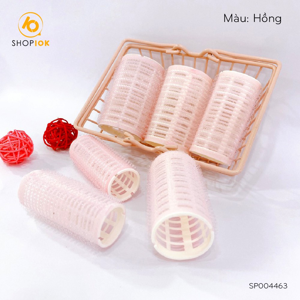 Lô uốn tóc xoăn tự dính tự nhiên không dùng nhiệt set 6 lô SHOP10K - SP004463