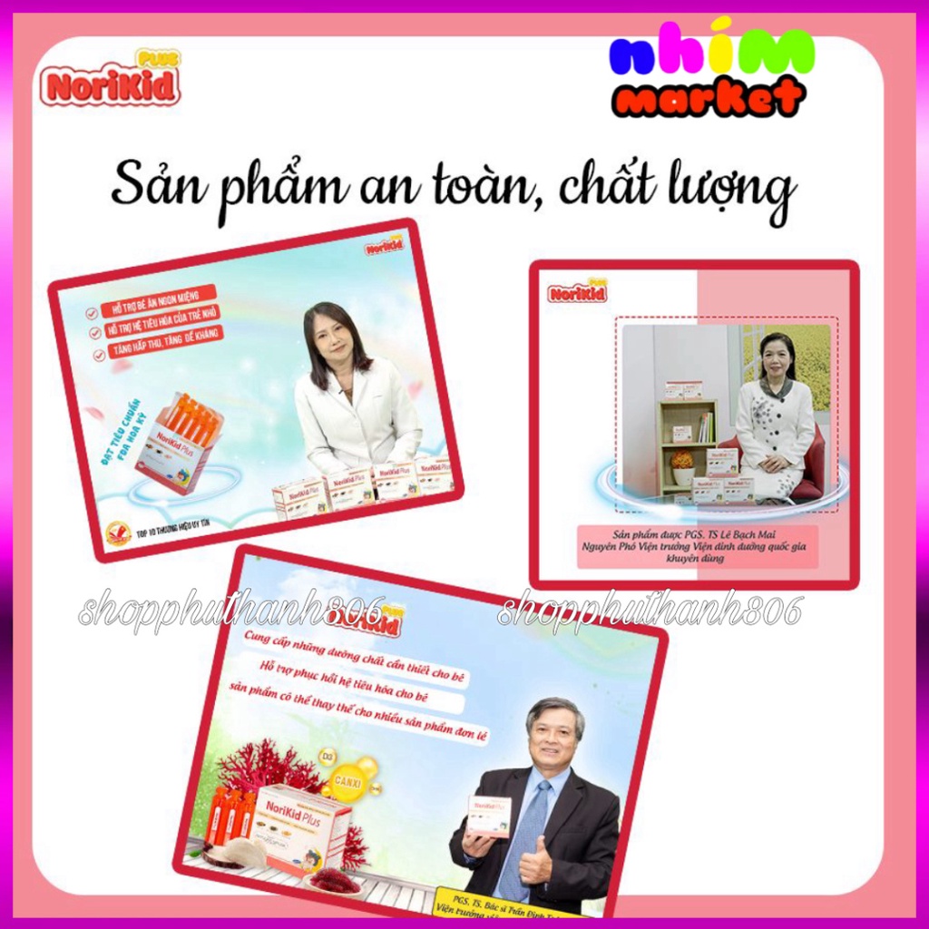 Sirô Ăn Ngon Norikid Plus Nhật Bản Chính hãng, hộp 20 ống