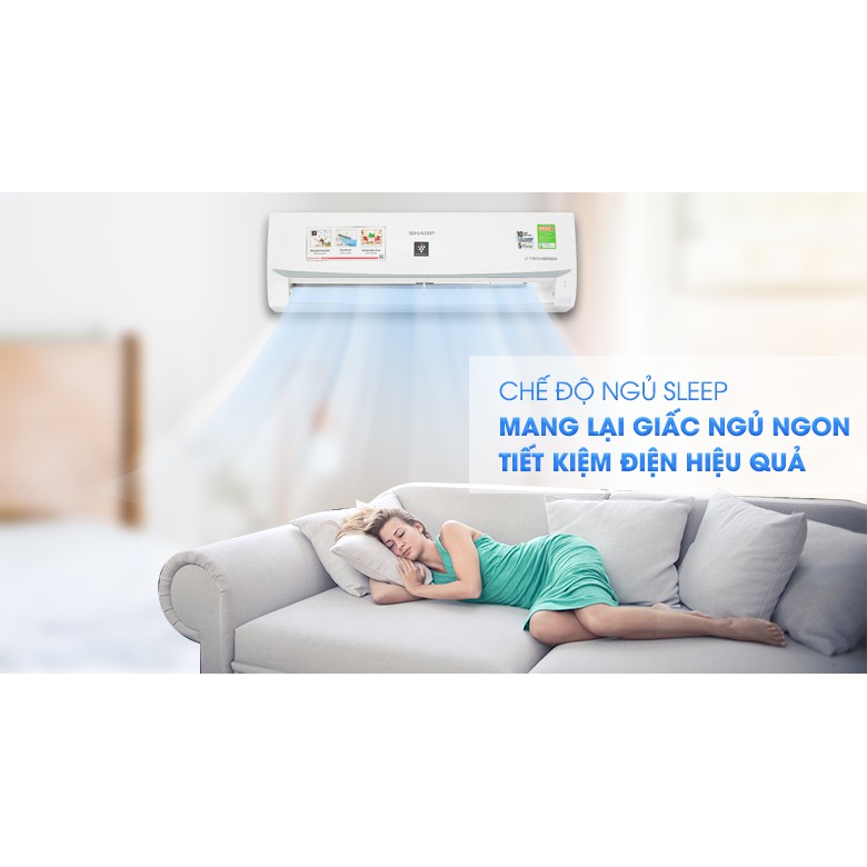 Máy lạnh Sharp Inverter 1 HP AH-XP10WMW (Miễn phí giao tại HCM-ngoài tỉnh liên hệ shop)