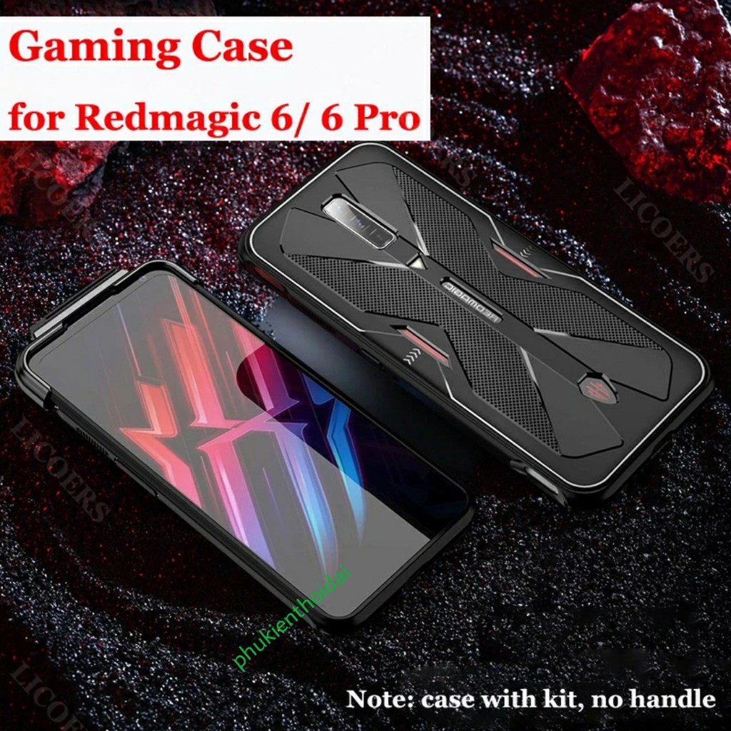 Ốp lưng Red Magic 6 / 6 Pro chống sốc tản nhiệt kiểu dáng Gaming cao cấp