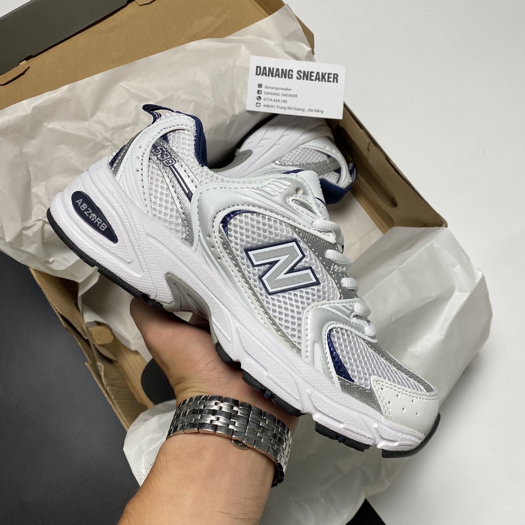 Giày New Balance 530 White Grey (NB 530 trắng xám) - DANANG SNEAKER | Phiên bản 1:1 chuẩn