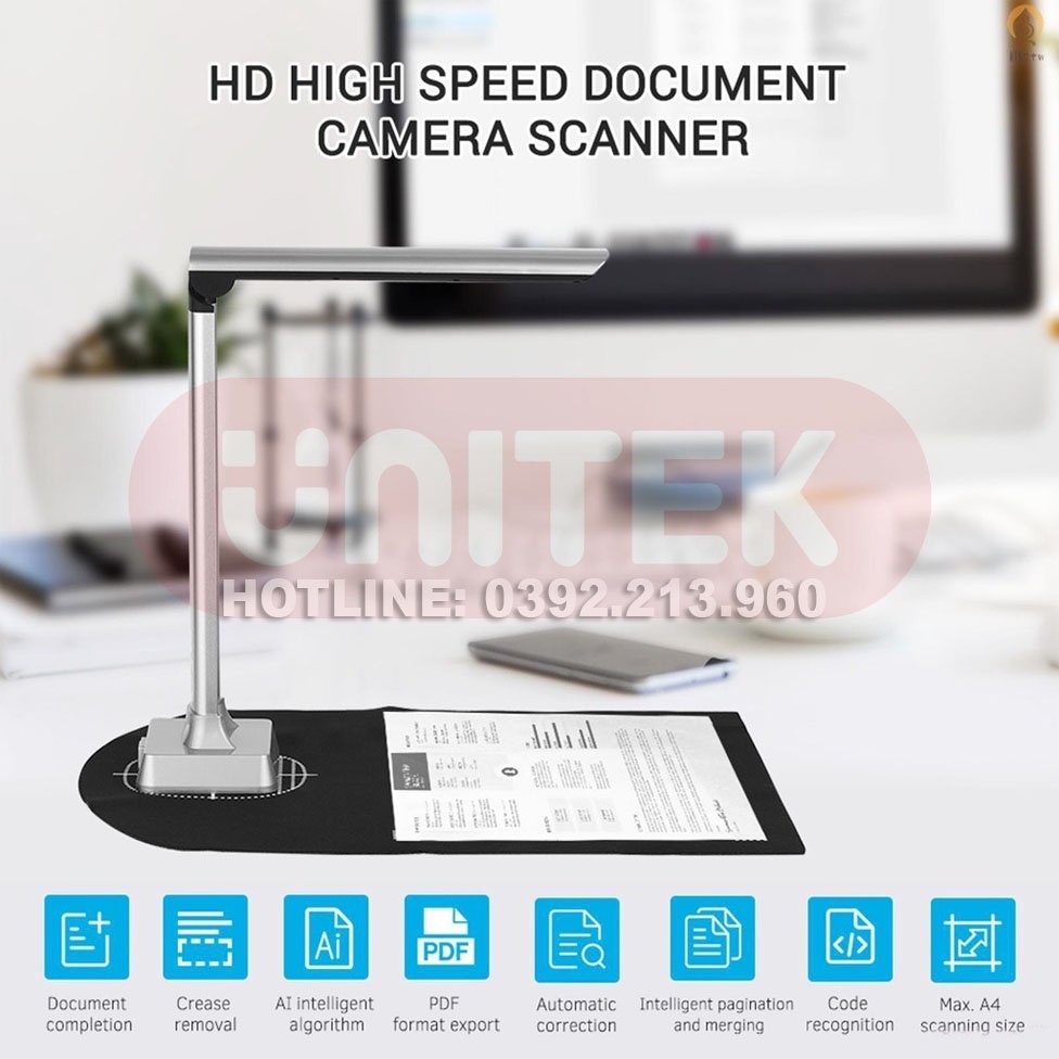 Máy Scan Màu Di Động Thông Minh K1300AF - Scan Tài Liệu A4/A5/A6/A7 cao cấp