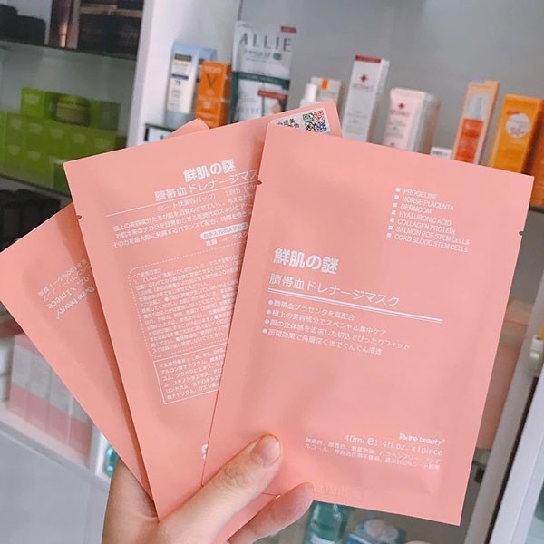 Mặt nạ nhau thai cừu Nhật Bản tế bào gốc nhau thai Rwine Beauty Stem Cell Placenta Mask hàng chính hãng | WebRaoVat - webraovat.net.vn