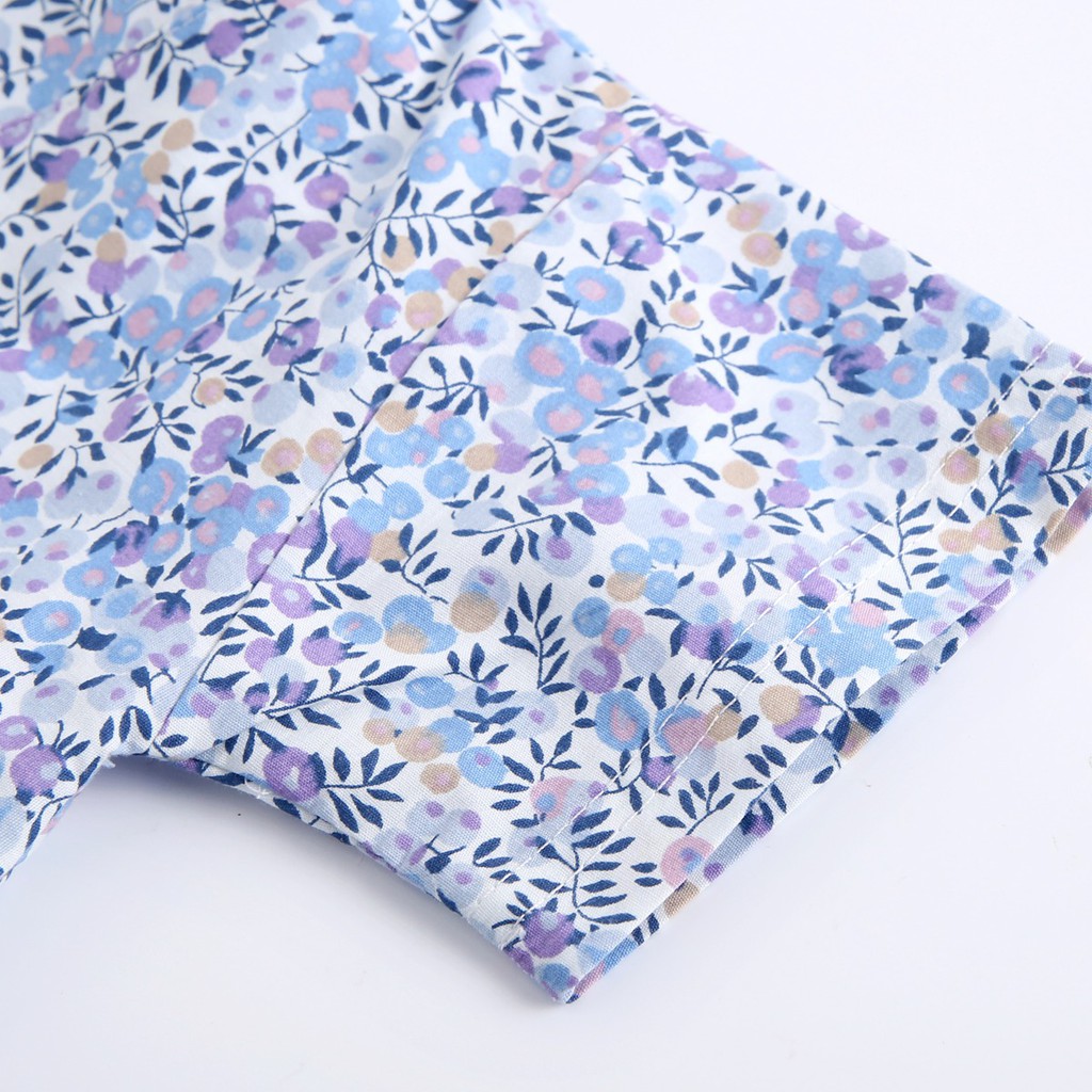 Áo Pyjama Sanlutoz Họa Tiết Bông Hoa Phong Cách Unisex Cho Bé