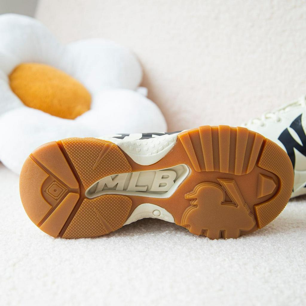 Giày MLB bigball chunky NY  đế gum chính hãng , giày thể thao độn đế new york yankees đế nâu