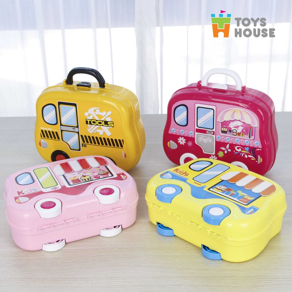 Hộp đồ chơi nấu ăn hình oto cho bé gái bé trai - tiêu chuẩn Châu Âu - Toyshouse 008-915