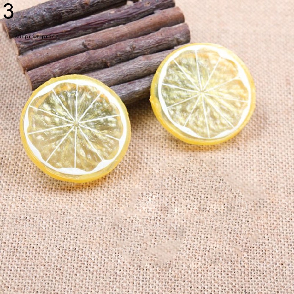 Bộ 2 phụ kiện trang trí hình lát chanh thiết kế sinh động
