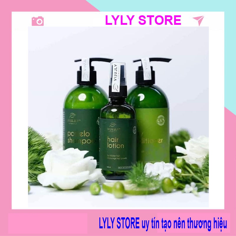 [LYLY STORY] Combo 3 Sản Phẩm Chăm Sóc Tóc Vijuly Dầu gội,Dầu xả,Xịt bưởi Vijuly Chăm Sóc Tóc Hoàn Hảo