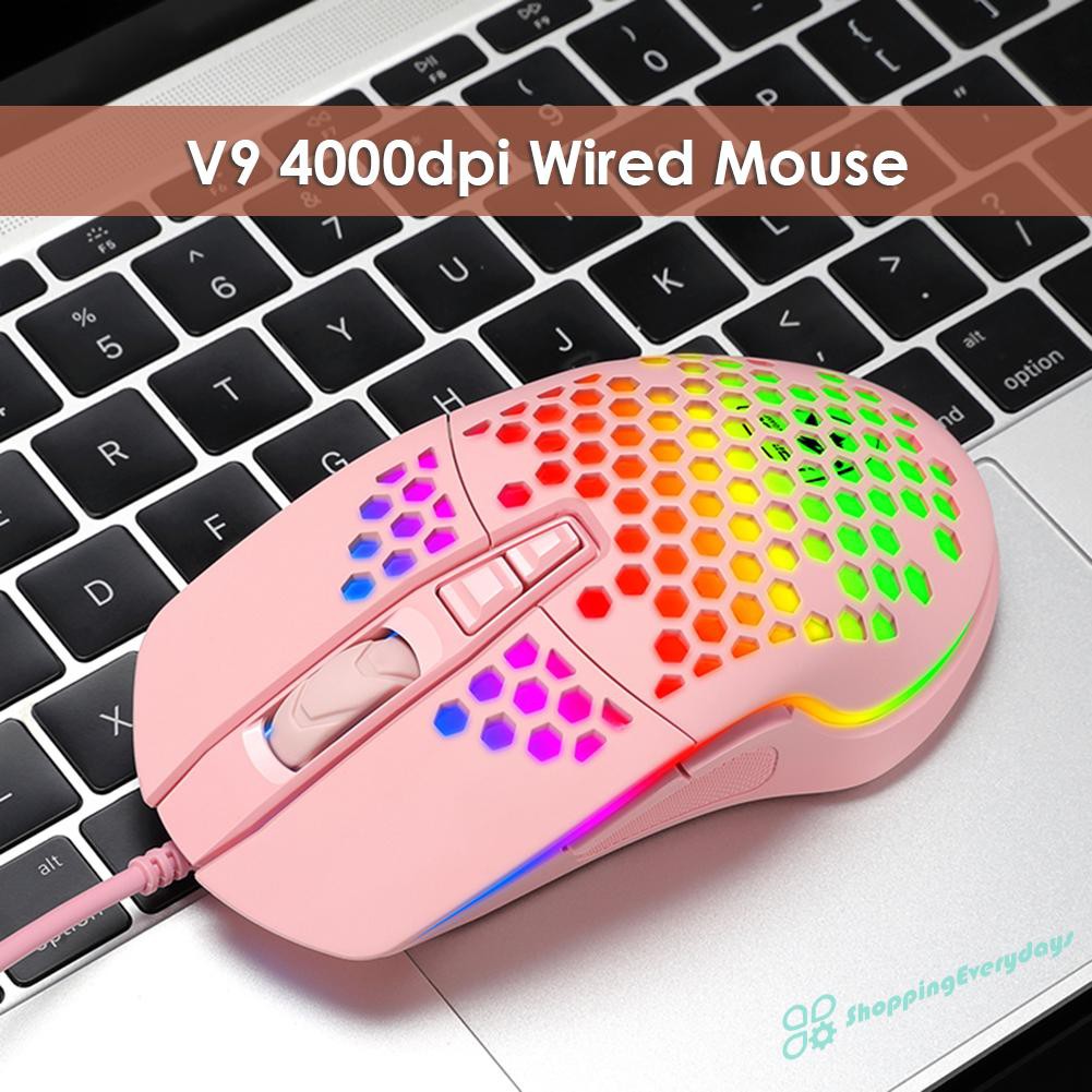 Chuột Gaming Sv V9 Quang Học Có Dây 4000dpi