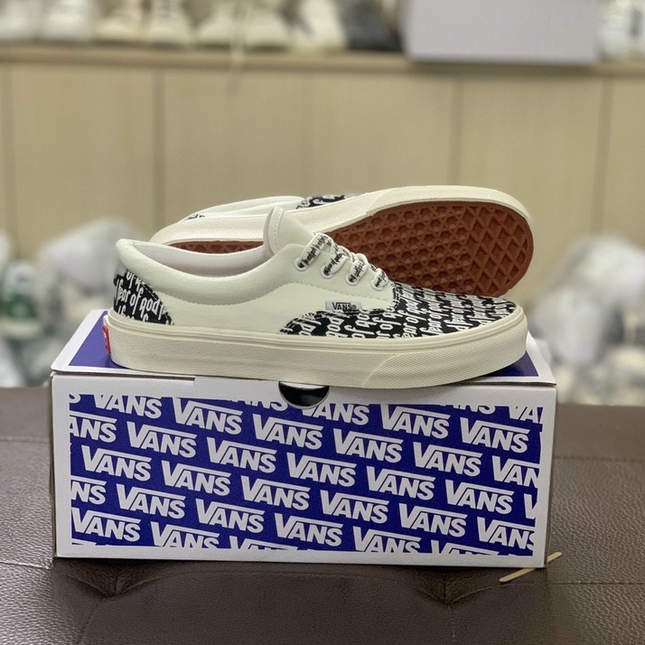 Giày vans chữ 💛FREESHIP💛 Sneaker Nam Nữ Đủ Size /Giầy vans fog trắng chữ đen | BigBuy360 - bigbuy360.vn
