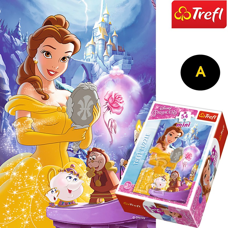 Tranh ghép hình TREFL mini 54145 - 54 mảnh - Disney Princess (jigsaw puzzle chính hãng TREFL)