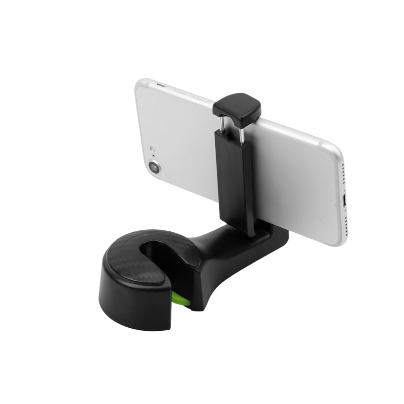 Giá đỡ điện thoại treo túi xách/ ví kẹp sau tựa đầu xe hơi 2 trong 1 có thể gấp lại