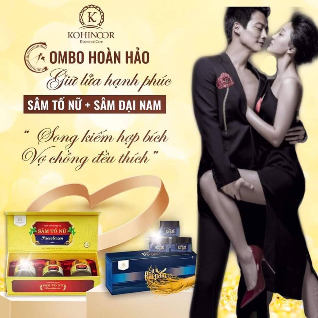VIÊN UỐNG SÂM TỐ NỮ THẦN DƯỢC HỒI XUÂN CHO PHỤ NỮ CHÍNH HÃNG KOHINOOR | Thế Giới Skin Care