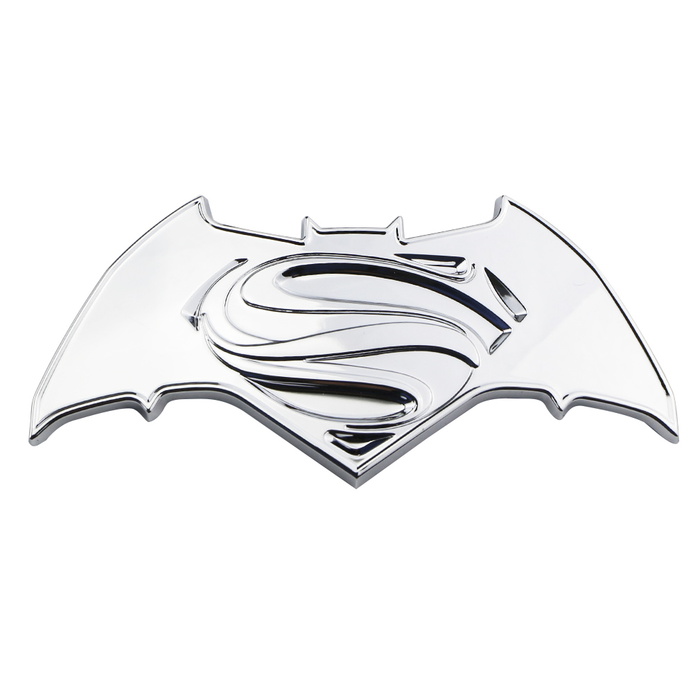 Miếng Dán Trang Trí Xe Hơi/Mô Tô Hình logo Batman 3D Bằng Kim Loại Chất Lượng Cao