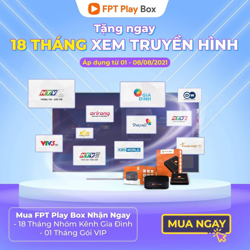 Đầu thu truyền hình kỹ thuật số FPT PlayBox 2021 - T590 - Tivi Box - Hệ điều hành AndroidTV 10 - Bảo Hành 1 Năm