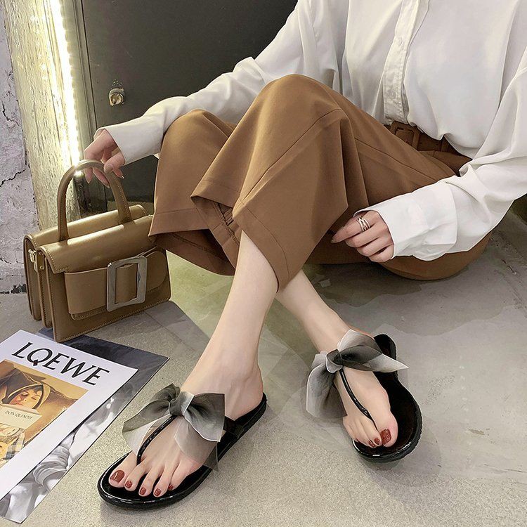 Sandal nữ đế bệt quai chéo xỏ ngón ，🔥 Hàng hóa bán chạy nhất