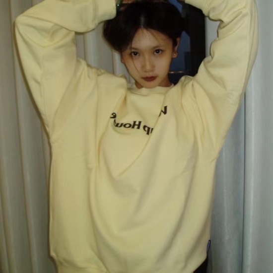 ZHELIHANGFEI Áo Thun Nữ Dài Tay Cổ Tròn Thời Trang Hàn