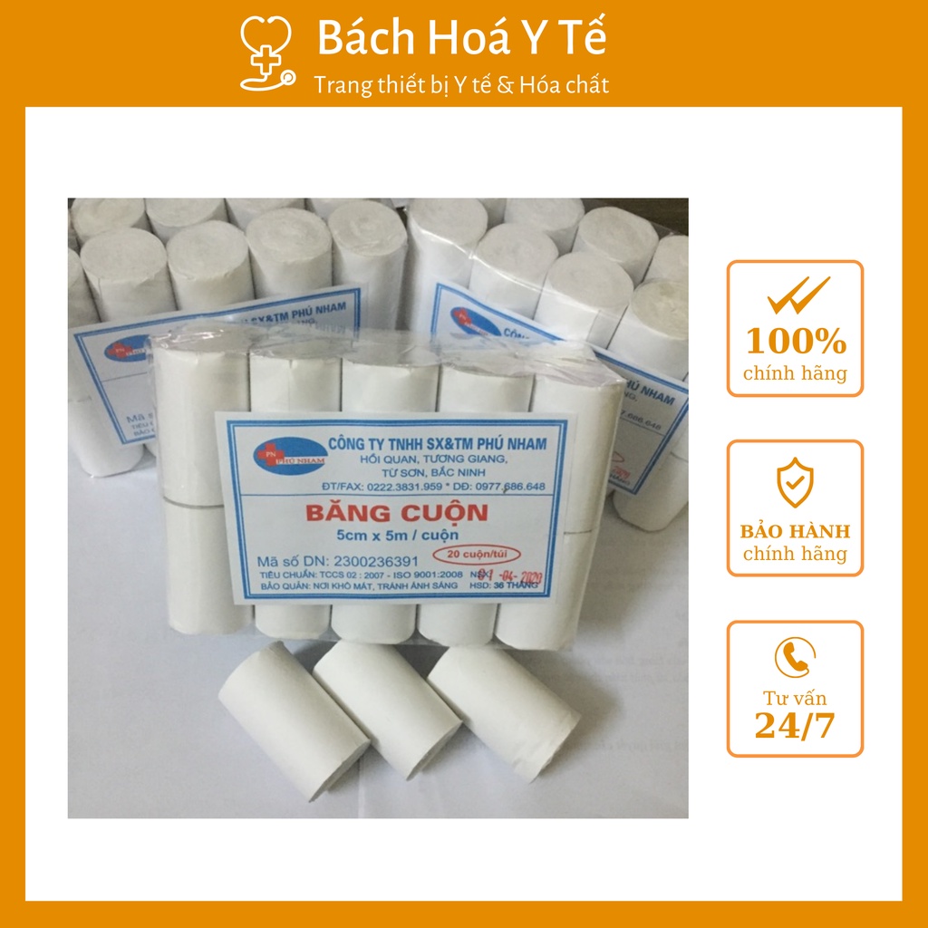 Băng cuộn An Lành, 5cmx5m, bịch 10 cuộn, dễ sử dụng.