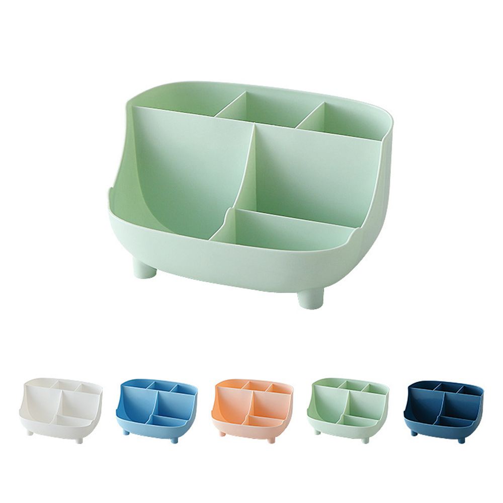 Giá đỡ bút/ mỹ phẩm để bàn bằng nhựa 6 ngăn sức chứa lớn đa năng tiện dụng