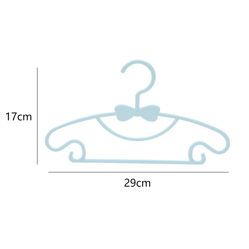 1 [Fenteer] 10 Móc Phơi Quần Áo, Áo Khoác, Váy Cho Phòng Trẻ Em