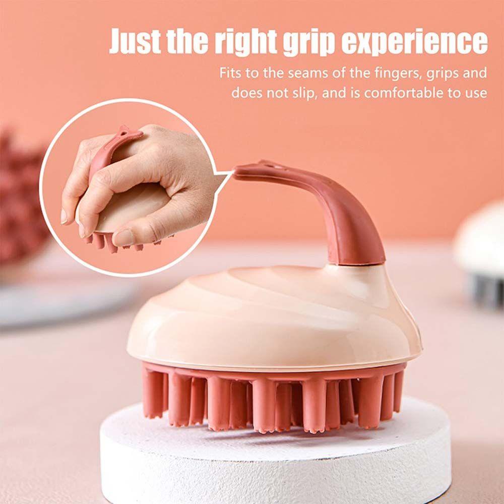 CABEZA Lược Chải Tóc Mát Xa Đầu Khô Và Ướt Có Tay Cầm Mềm Mại Tiện Dụng