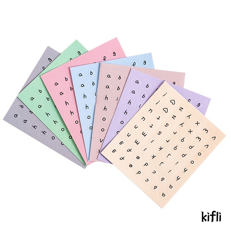 1 Miếng Dán Trang Trí Sổ Tay Nhật Ký Hình Chữ Cái Tiếng Anh