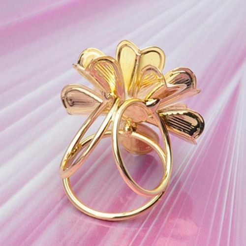 flowersqueen Khóa gắn khăn quàng hình bông hoa kiểu dáng tinh tế thanh lịch
